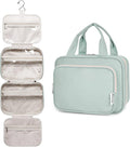 Narwey Hanging Toiletry Bag for Women Travel Makeup Bag Organizer Toiletries Bag for Travel Size Essentials Accessories Cosmetics (Mint Green (Medium)) by Narwey
