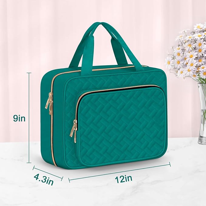 Toiletry Bag for Women, Large Cosmetic Travel Bag, Hanging Toiletry Bag for Bathroom, Thickened PVC Waterproof Travel Makeup Bag, Toiletries Bag for Travel Business Trips and Camping - Image 5