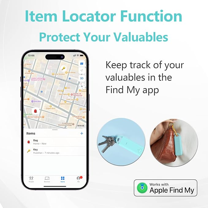 3-in-1 Personal Safety Alarm with Apple Find My - 130dB Emergency Siren, LED Strobe Flashlight, GPS Tracker Keychain for Women, Kids, Seniors - Real-Time Location, Anti-Loss, iOS Only - Image 4