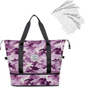 NPBAG Women Travel Duffel, Multi Functional Large Expandable Weekender Carry-on Tote, Gym Workout Overnight Bag, Mommy Hospital Bag for Labor and Delivery by NPBAG