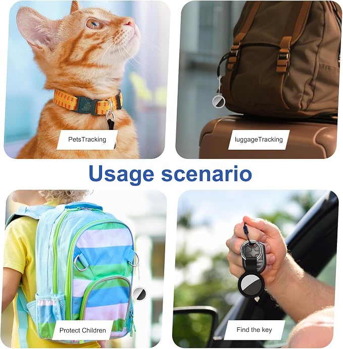Air Tracker Tag 2 Pack [Apple MFi Certified] with Find My(iOS Only) | Key Finder with No App Needed, IP65 Waterproof, 365-Day Standby, Wallets Keys Bags Luggage Locator Tracker Tag - Image 5