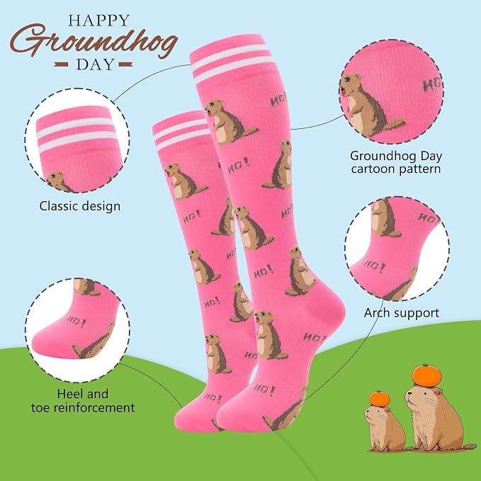 fenglaoda Compression Socks for Women Men Support Circulation 6 Pairs Socks For Nurse, Travel, Flight - Image 3