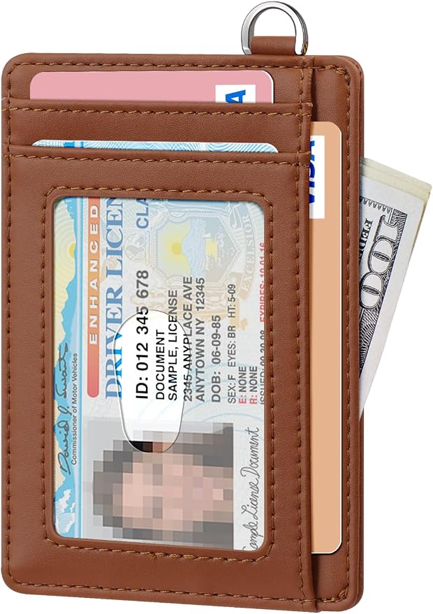 FurArt Slim Minimalist Wallet RFID Credit Card Holder for Men | slim minimalist compact rfid id window thin - Image 2