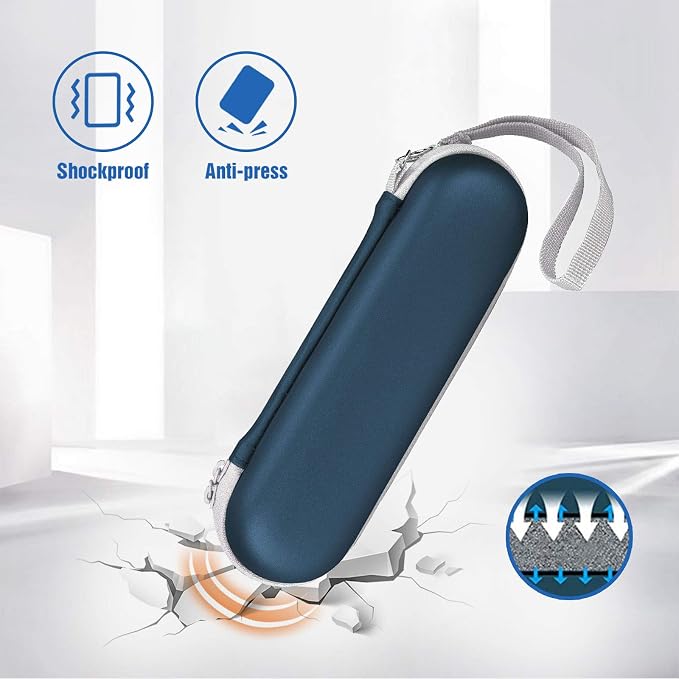 ProCase Toothbrush Travel Case for Oral-B & Sonicare -Navy | Fits Oral-B Pro/IO Series & Sonicare, Hard EVA Cover, Storage Bag Holder with Mesh Pocket - Image 6