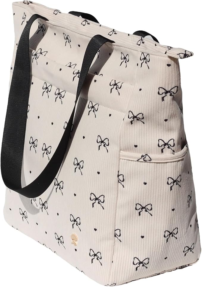 ESVAN Original Floral Tote Bag Large Shoulder Bag with Multi Pockets for Gym Travel Beach Daily Bags - Image 8