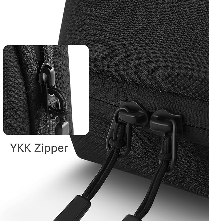 simtoper Electronic Organizer Travel Case Bag for Cables, Switch, SD card, Passport and More – Ultimate Protection & Portability Waterproof (Black) - Image 4