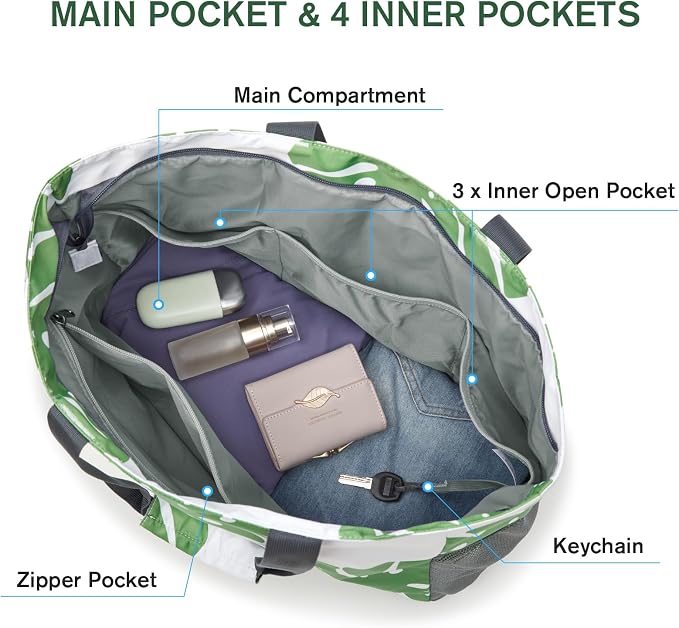 G4Free Beach Bag, Waterproof Sandproof Beach Tote Bag, Large Capacity Foldable for Women - Image 5