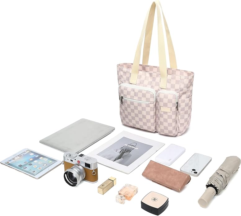 Women Tote Bag With Muti-Pockets,Lightweight Shoulder Bag,Large Capacity Handbag for Travel, Work, Gym - Image 2