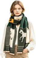 WaJuemy Winter Scarf for Women Dressy Evening Pashmina Shawl Wraps Open Front Poncho Blanket Fashion Travel Shawls Cape Wrap by WaJuemyFlagship