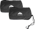 BlueHills Ultra Compact Travel Blanket Pillow 2 Pack Airplane 70X56In Black | Travel Blanket Pillows for 2, Matching Case, Luggage Belt & Backpack Clip, 70 X 56 Long, Must Have Airplane Travel Essentials by BlueHills