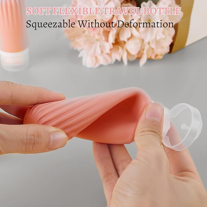 Travel Size Bottles for Toiletries 25Pack TSA Approved Toiletry Bottles Leak Proof Travel Kit with Clear Toiletry Bag Lotion Skincare Shampoo Cosmetic Container - Image 7