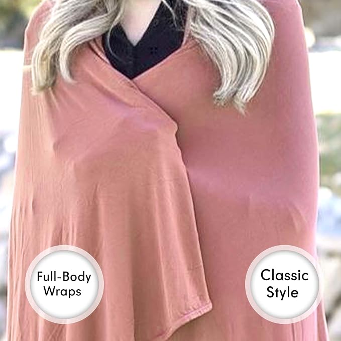 Luxury Cooling Travel Blanket - Stretchy, Lightweight Soft & Breathable Shawl Wraps for Women - Image 7