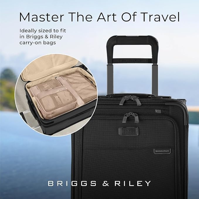 Briggs & Riley Travel Essentials Carry-On Compression Packing Cube Set, Tan - Image 6