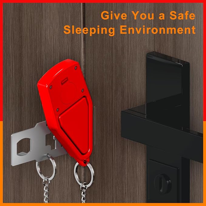 Portable Hotel Door Lock, Newest Extra Security Travel Lock for Hotel Door Locks for Travelers Security, Easy Install Portable Door Lock for Apartment, Airbnb, Dorm & Home Safety - Image 4