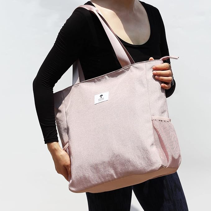 ESVAN Original Floral Water Resistant Large Tote Bag Shoulder Bag for Gym Beach Travel Daily Bags Upgraded - Image 2