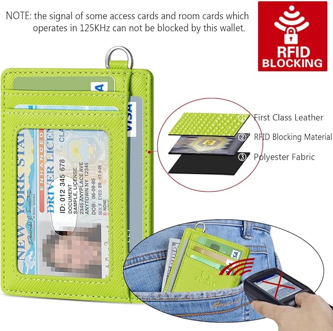 FurArt Slim Minimalist Wallet RFID Credit Card Holder for Men | slim minimalist compact rfid id window thin - Image 5