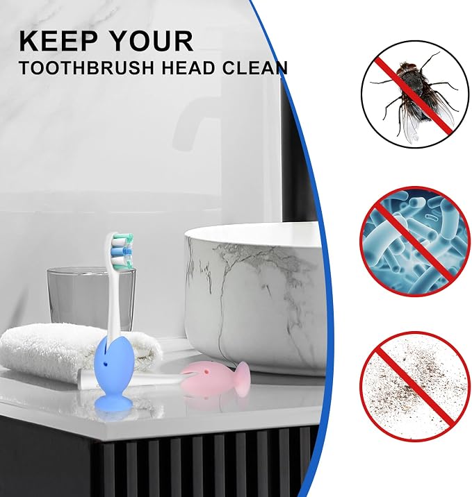 Travel Case for Oral-B/Oral-B Pro/Phlips Sonicare Electric Toothbrush with 2pcs Toothbrush Heads Cover Cap, Portable Hard Protective Storage Bag with Accessories Storage (Black) - Image 4