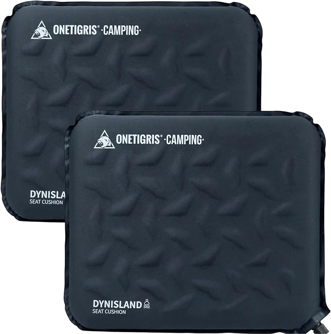 ONETIGRIS Inflatable Seat Cushion, Lightweight Waterproof Seat Pad | Lightweight waterproof inflatable cushion for camping, stadiums, travel, office chairs, car seats and outdoor events by OneTigris