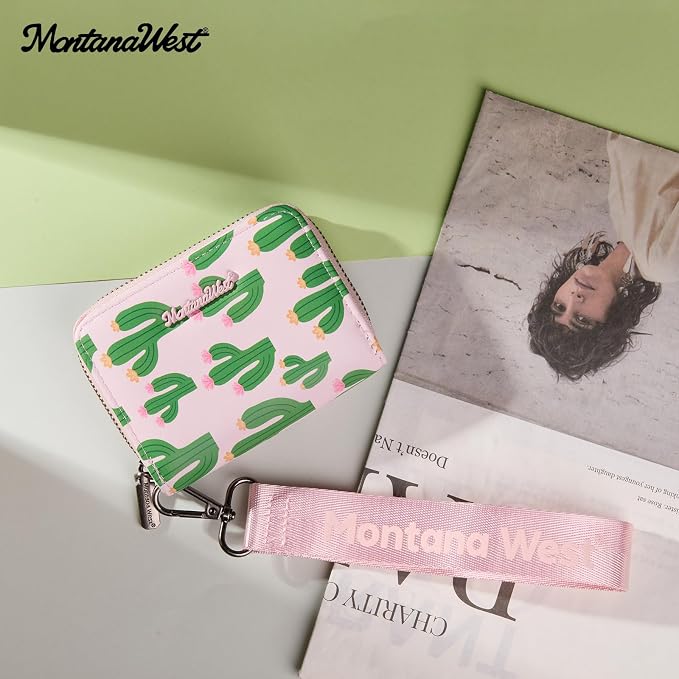 Montana West Wallet for Women Cactus Print Wristlet Wallet with Rfid Blocking Lining Minimalist Lightweight & Easy to Carry - Image 8