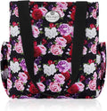 HUA ANGEL Floral Tote Bag - Casual Shoulder Bag Daily Tote Bag with Zipper Gym Travel Shopping Work Handbag for Women by Huaangel