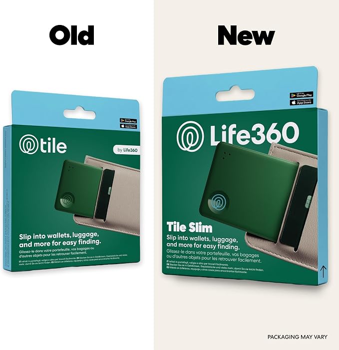 Life360 Tile Slim - Wallet Finder, Bluetooth Tracker and Item Locator for Luggage Tags, Passports and More. Both iOS and Android Compatible. Phone Finder. 1-Pack (Green Surf) - Image 2