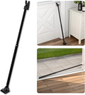 SECURITYMAN 3-in-1 Door Security Bar, Security Door Stoppers & Door Barricade – Heavy Duty Adjustable Iron Security Lock Bar for Home Defense, Apartment & Travel Safety (1 Pack - Black) by SECURITYMAN