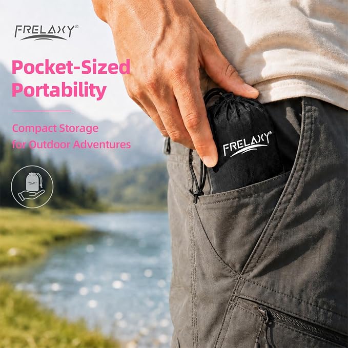 Frelaxy Pocket Picnic Blanket, Waterproof Blanket for Beach Festival | Lightweight compact design, Multi-use outdoor blanket, Waterproof & sandproof material, Easy to carry, Picnic, Camping - Image 8