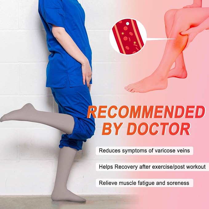 4 Pairs Compression Socks for Women Circulation-Best Support for Nurses,Running,Athletic,Travel - Image 2