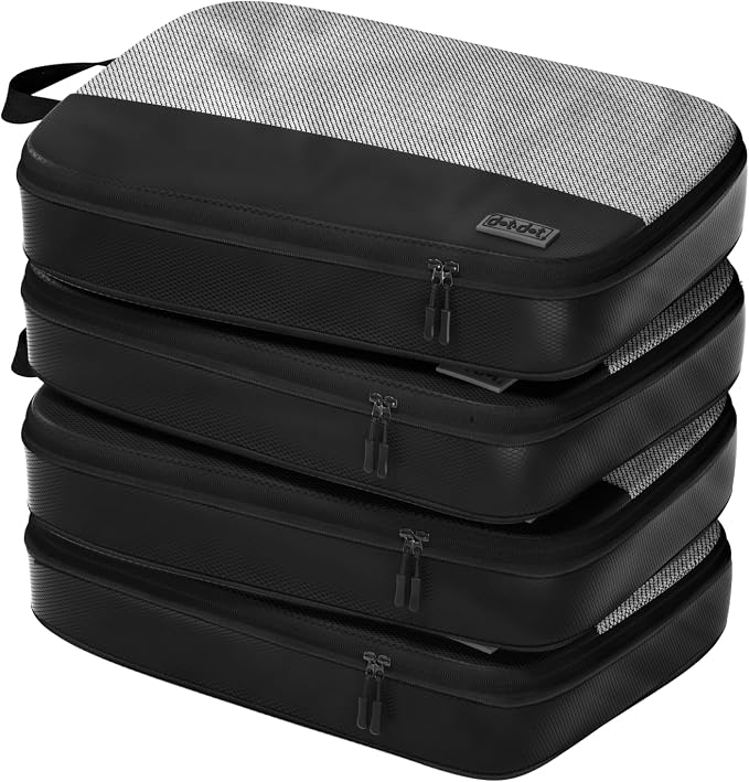 4pc Large Compression Packing Cubes for Travel - Luggage Organizers Suitcases - Image 6