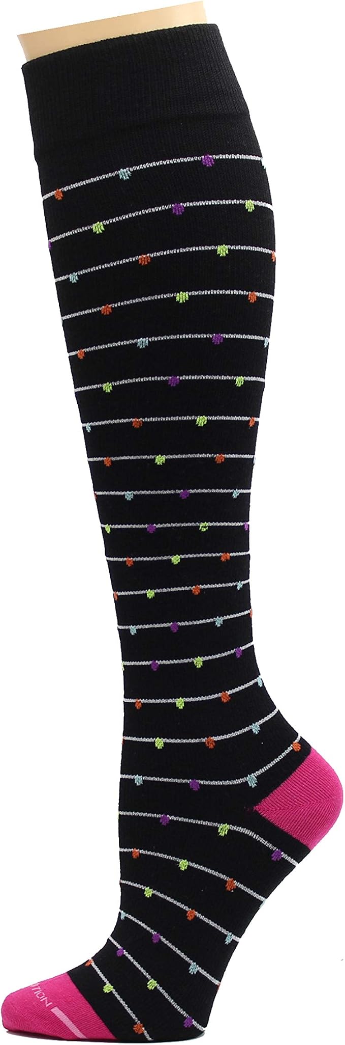 Dr. Motion 3 Pairs Therapeutic Graduated Compression Women's Knee-hi Socks - Image 2
