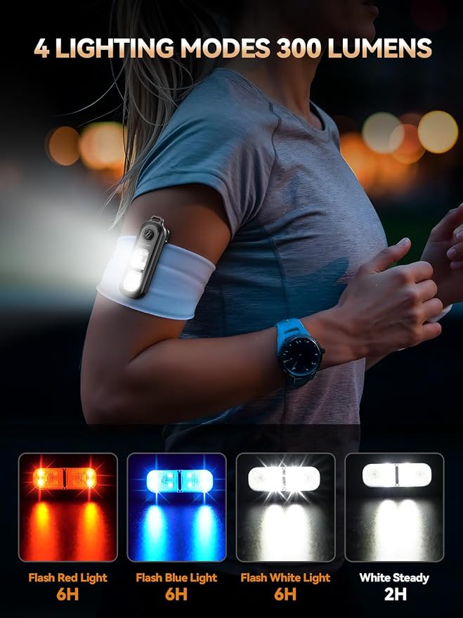 TECKNET Personal Safety Alarm 135dB with SOS Strobe Light for Women - Rechargeable& IPX4 Waterproof Running Lights with Clip On Torch & Low Battery Notice, Safety Siren for Travel Kids, Black - Image 3