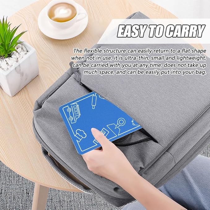 Airplane Phone Holder Flexible Flight Cell Phone Holder and Flexible Tablet Stand Airplane Travel Essential Accessories for Most Smartphones, Tablets(Color:Blue) - Image 6