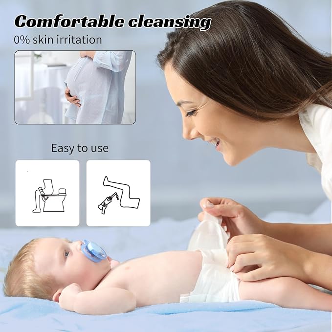 Portable Bidet for Travel,Rechargeable Waterproof Sprayer,Black | Portable Rechargeable Waterproof Bidet Sprayer for Travel, High Pressure Handheld Bidet for Personal Hygiene Cleaning - Image 2