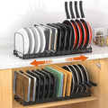 Housolution 2 Pack Cutting Board and Baking Tray Cookie Sheet Organizer | 12"-23" Expandable, 14 Adjustable Dividers, Sturdy Metal Construction, Easy Assembly by Housolution