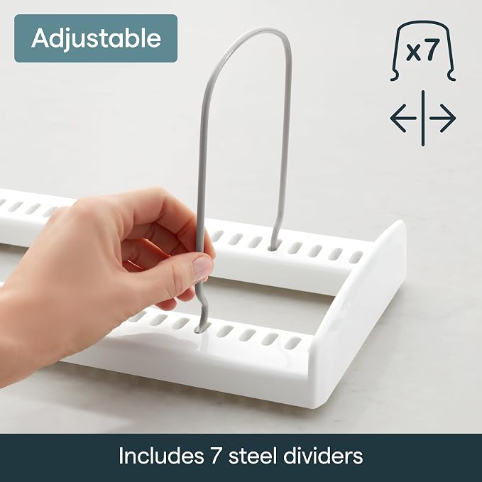 YouCopia StoreMore Bakeware Rack, Adjustable Dividers, Baking Pan Organizer - Image 4