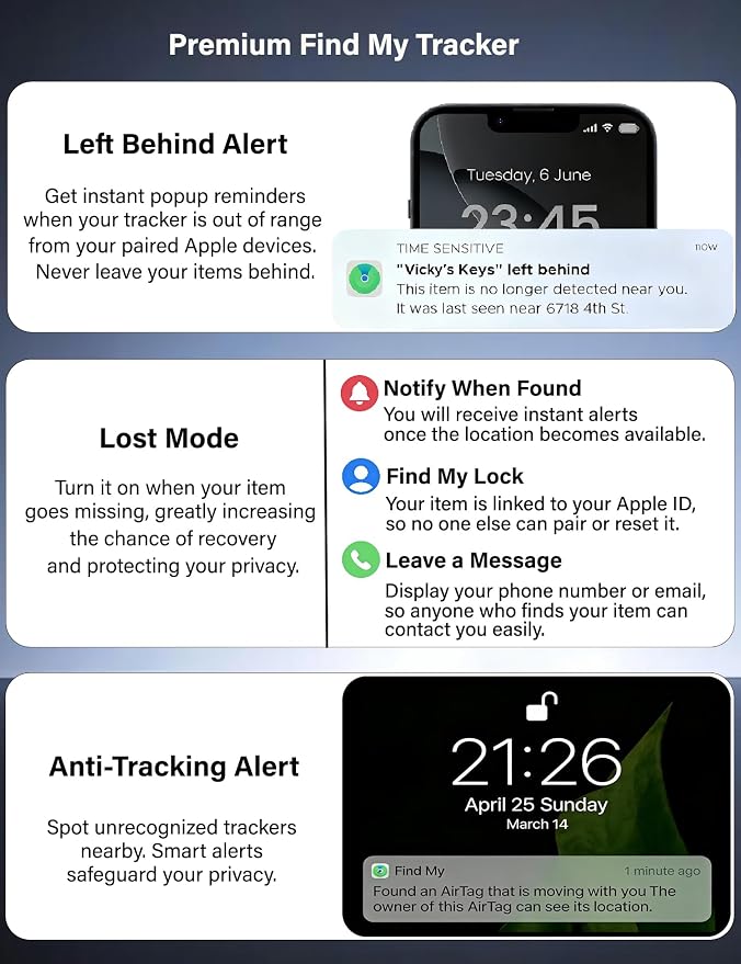 GPS Tracker for Vehicles No Subscription, Hidden Car Tracker with iOS, Anti-Theft GPS Locator for Cars Trucks Motorcycles iOS only, 2 Pack - Image 5