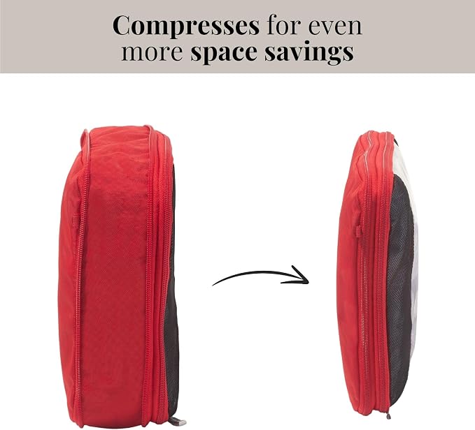 Baggallini Compression Cube 3-piece set - Lightweight Compression Packing Cubes for Travel - Image 2