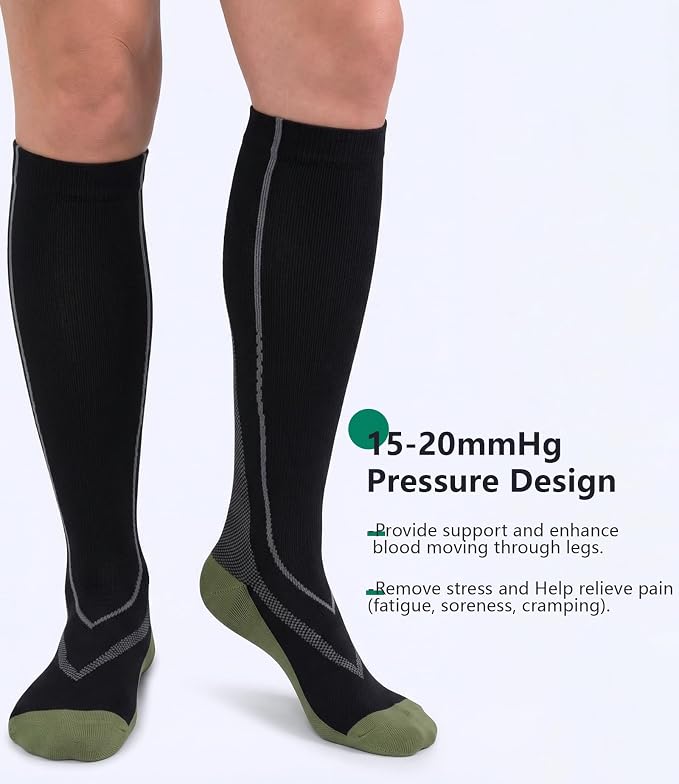FuelMeFoot 3 Pack Copper Compression Socks - Compression Socks Women & Men Circulation - Best for Medical,Running,Athletic - Image 5