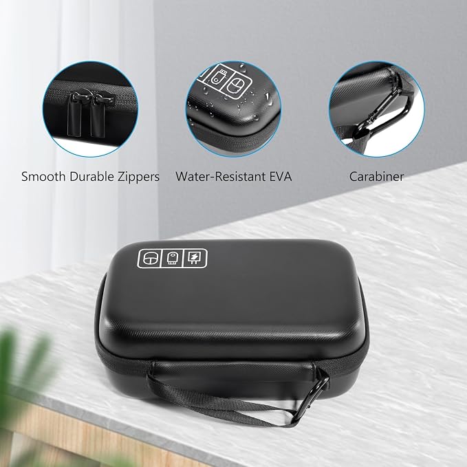 ProCase Hard Travel Electronic Organizer Case for MacBook Power Adapter Chargers Cables Power Bank Apple Magic Mouse Apple Pencil USB Flash Disk SD Card Small Portable Accessories Bag - Image 5