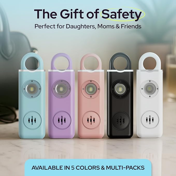Rechargeable Personal Safety Alarm Keychain, 130dB, USB-C Charging, Blue | 130dB Loud Panic Siren Keychain, Rape Whistle Alternative, LED Light, Carabiner Clip, Low Battery Alert - Image 7