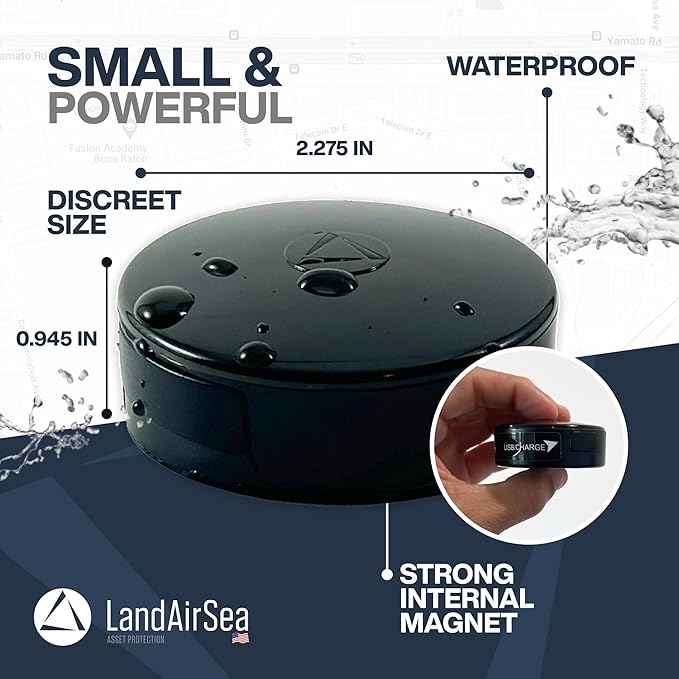 LandAirSea 54 GPS Tracker (Premium Edition) - Long Battery, Magnetic, & Waterproof. Global GPS Tracker for Vehicles. Made in the USA from Domestic & Imported Parts. Subscription is Required. - Image 3