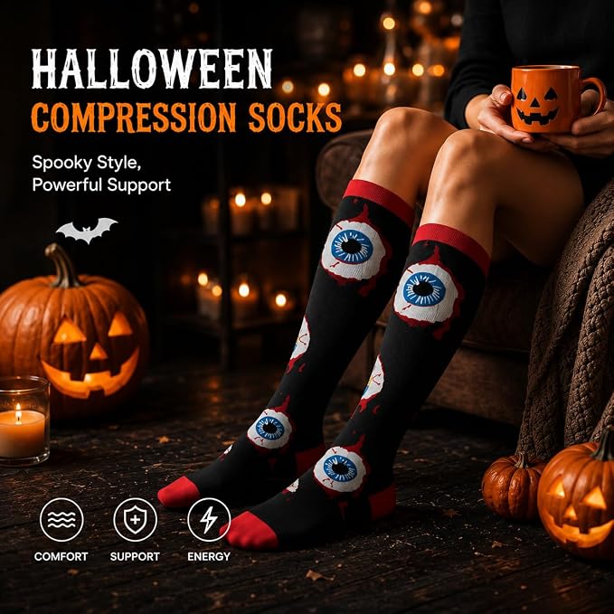 4 Pairs Compression Socks for Women Circulation-Best Support for Nurses,Running,Athletic,Travel - Image 3