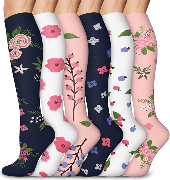 Aoliks Medical Compression Socks for Women & Men, Support Knee High Socks for Running,Nurses,Travel by Aoliks