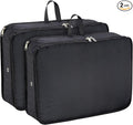 Packing Cubes for Travel Packing Organizers Compression Travel Cubes, Black | Compression Packing Cubes Luggage Suitcase Organizer Bags Compression Bags for Travel Accessories by CALACH
