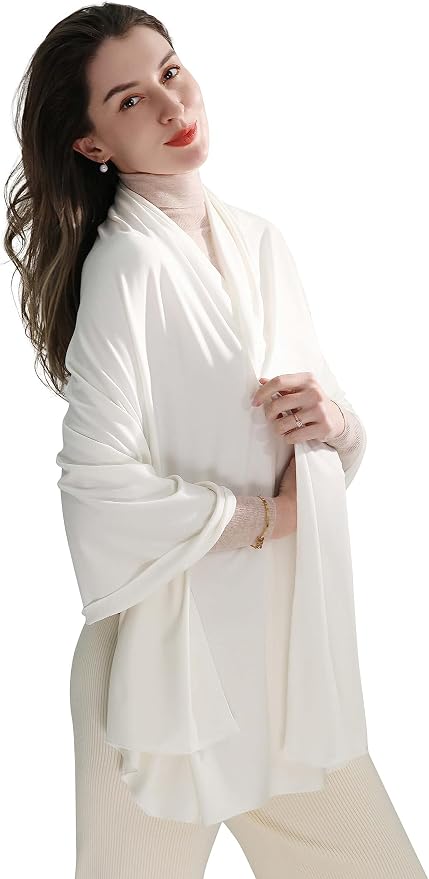 VENVSBEE Shawl Wraps for Women, Travel Scarf Soft Blanket Wrap Pashmina Travel Accessory for Airplane by VENVSBEE