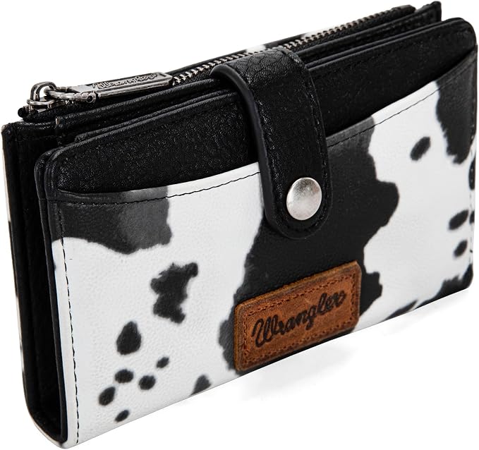 Wrangler Wallet for Women Bifold Card Holder with Zipper and ID Window - Image 5