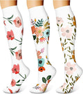 WITHYOU 3 Pairs Compression Socks for Women & Men 15-20 mmHg,Best Support for Nurses Running Hiking by WITHYOU
