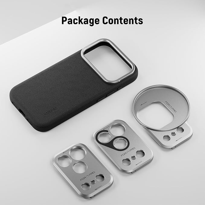 NEEWER Phone Case for 17 Pro, Modular Protective TPU/PC Phone Cover with 67mm Thread Filter Ring, 17mm Lens Backplate, T Mount Lens Adapter Compatible with Moment MagSafe iPhone 17 Pro, PA133 - Image 7