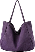 Canvas Tote Bag for Women Large Hobo Shoulder Bag for Work Travel Casual Message Bag Tote Purse handbags by YAVCOOL