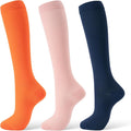 Compression Socks for Women & Men 15-20 mmHg, Knee High, 3 Pairs | Graduated Compression, Supports Circulation, Ideal for Nurses, Pregnancy, Travel, Flights, Running & Athletic Edema by FITFEL